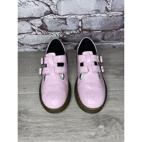 Dr. Martens 8065 J Pink Patent Leather Mary Jane Strap Shoes Women Sz 34EU/3M US - Picture 12 of 16